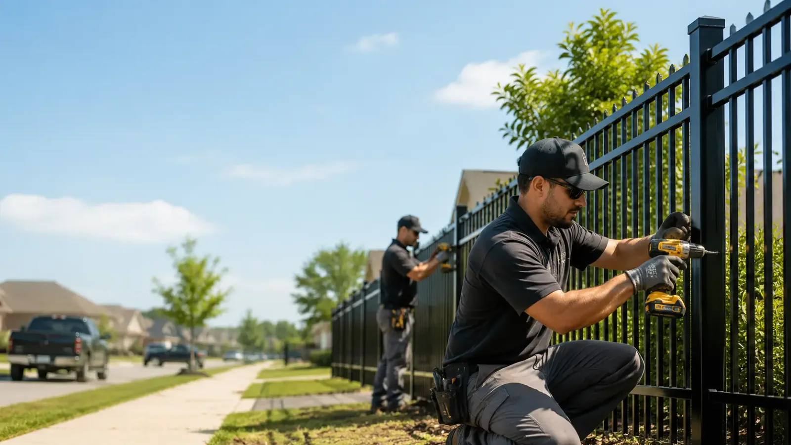 Metal Fence Installation in Cary, NC